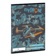 MyDrone kockás füzet 
